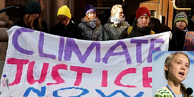 Greta Thunberg'den İsveç Meclisi Önünde Oturma Eylemi.